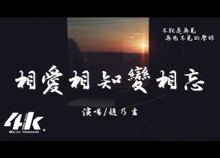 趙乃吉 相愛相知變相忘 不就是相愛 相知 變相忘 不就是再見 再也不見的原諒 高音質 動態歌詞Lyrics