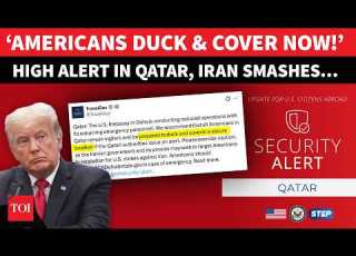  EMERGENCY ALERT For Americans In Qatar Duck Cover Warning As Iran Missiles RAIN HELL Watch