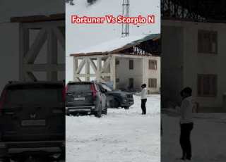  Fortuner Vs Scorpio N Drift In Snow Ice ScorpioN Fortuner Drift Snowdrifting Kashmir