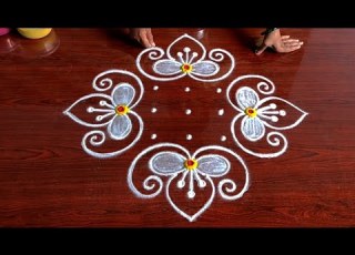 Simple Rangoli Designs 7 1dots Rangolis Easy Muggulu Daily Rangolis Kolam Rangoli Latest
