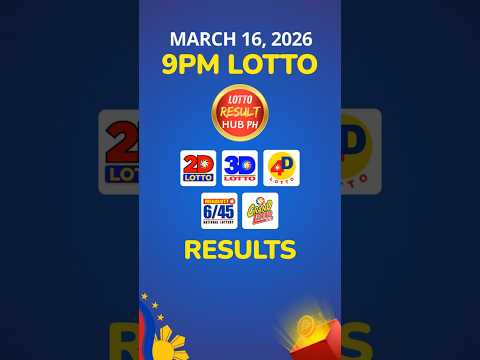 9PM Lotto Result Today March 16 2026 PCSO RECAP 9PM Lotto Result Today March 16 2026 PCSO RECAP