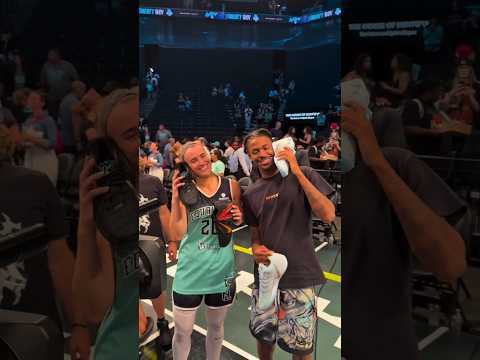 Ja Morant Exchanges Sneakers With Sabrina Ionescu Nba Jamorant WNBA Sabrinaionescu