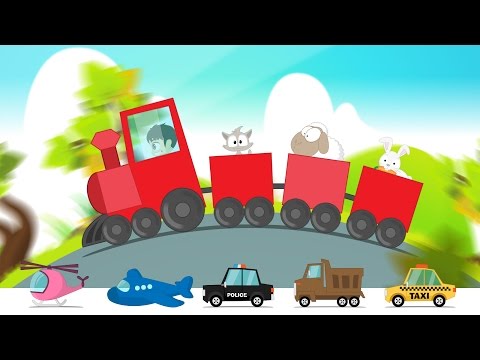 Learn Colors With Street Vehicles In Arabic For Kids تعليم الألوان مع وسائل النقل للاطفال