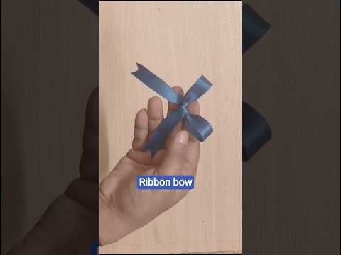 Ribbon Bow Diy Ribbon Ribbonbow Easy Tutorial Giftideas Giftdecor Bowtie Giftwrap Hairbow