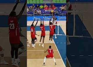 Wilfredo Leon Takes On Three Cuban Blockers Epicvolleyball Volleyballworld Volleyball
