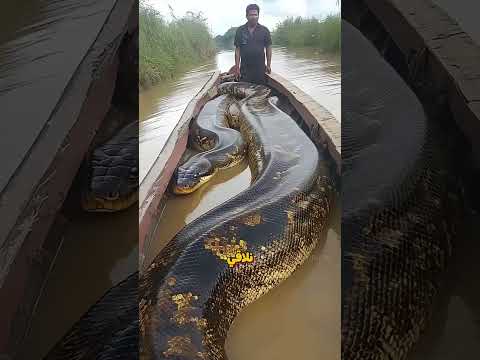 شوهد ثعبان بطول 50 قدم ا في نهر الامازون Shorts