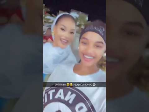 FURAHA YA PAULA BAADA YA TIMU YA BABA MTOTO WAKE KUSHINDA