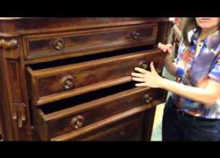 Antique Furniture Renaissance Revival Drawer Chest With Rare Side Lock In Our Antiques Mall