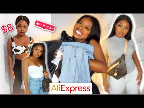 WE RE BACKKKKK BADDIE ON A BUDGET ALIEXPRESS TRY ON HAUL CLINK CLINK