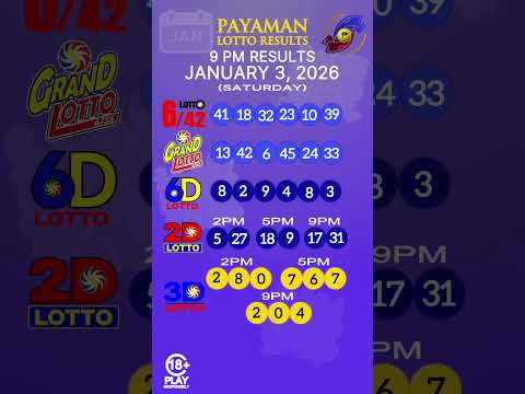 Lotto Result Today 9PM January 3 2026 PCSO Lotto 2D 3D 642 655 Lotto Result Today 9PM January 3 2026 PCSO Lotto 2D 3D 642 655
