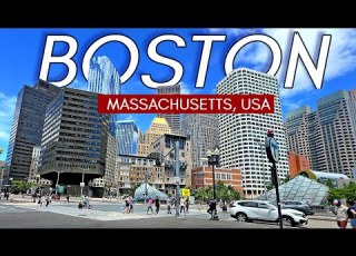  Walking In Boston Massachusetts The Most European City In The US With Captions