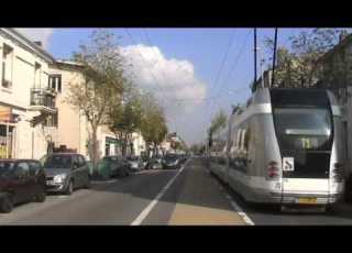  Nancy France Guided Light Transit Tram Sur Pneu Трамвай на шинах Нанси Франция 17 10 2011