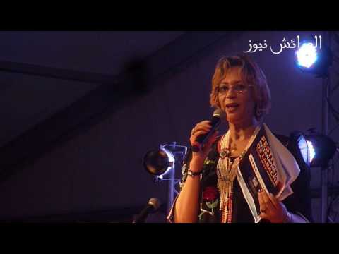 الإذاعية نزهة بنادي تقدم لحفل إفتتاح مهرجان الكنفاوي