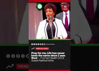 Dr Susan Nakhumicha Pray For Me Life Has Not Been Easy