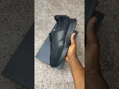 A Classic Silhouette New Balance 327 Triple Black Shoes Shorts Sneakers