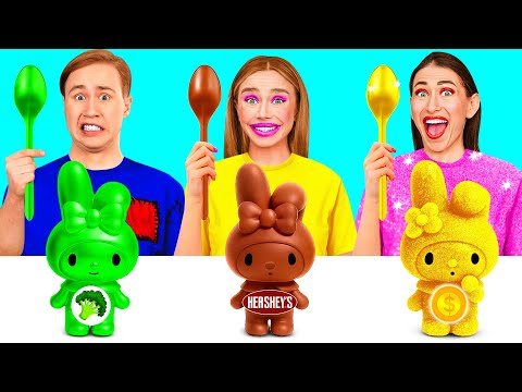 ريتش مقابل بروك مقابل تحدي غيغا للأغذية الغنية وصفات طعام مضحكة Crazy DO