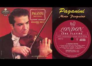 Paganini Moto Perpetuo Op 11 Ruggiero Ricci Violin Louis Persinger Piano