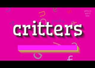چگونه CRITTERS را تلفظ کنیم HOW TO PRONOUNCE CRITTERS