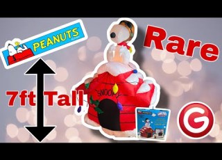  Rare Gemmy 2004 7ft Tall Snoopy Dog House Christmas Airblown Inflatable Review