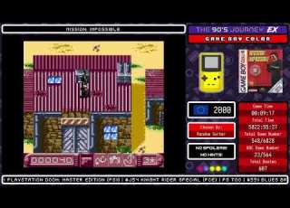 The 90 S Journey EX Game 548 Mission Impossible Game Boy Color