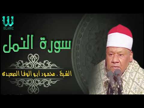 الشيخ محمود ابو الوفا الصعيدى سورة النمل جودة عالية جدا
