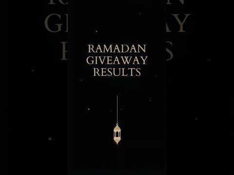 Ramadan Mubarak Jazakum Allahu Khair To Everyone Who Participated In The Giveaway And Supported Us