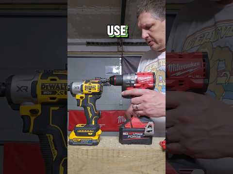 When To Use A Drill Or An Impact Milwaukee Dewalt Dewaltvsmilwaukee Drillvsimpact Howto Diy