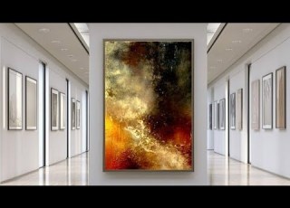  DIY Modern Textured Wall Art With Aluminum Foil 615