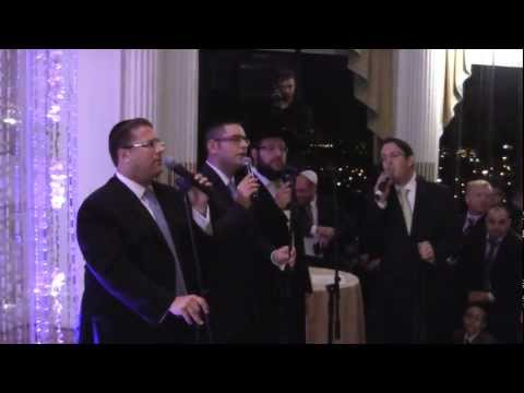 Shloime Dachs Dovid Gabay Shragee Gestetner And Yonatan Shlagbaum Sing And Walk Down At A Chupa