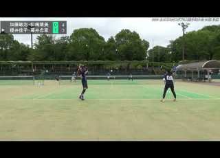  2023年 全日本ミックスダブルス選手権大会 50歳 決勝 加藤敏治 松嶋晴美 愛知 デンソー 愛知 豊田クラブ 対 櫻井佳子 藤井忠彦 愛知 豊田クラブ 愛知 知立連盟