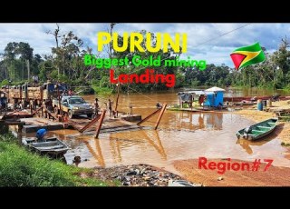  PURUNI BIGGEST GOLD MINING LANDING IN GUYANA
