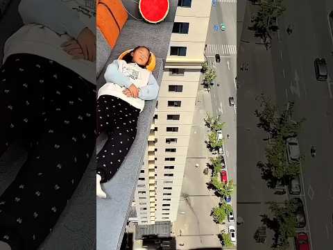 This Girl Was Sleeping On Top Of A Tall Building But The Shock