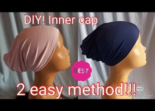  DIY Inner Cap For Hijab Hijab Cap Cutting And Stitching Hijab Inner Cap Tutorial Hijab Cap