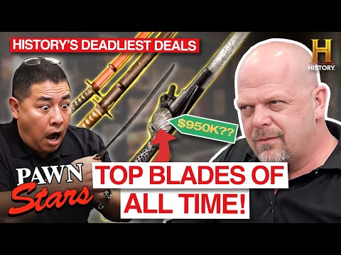 TOP BLADES OF ALL TIME 34 Rare Swords Spears And Daggers Pawn Stars