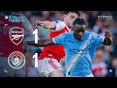 EXTENDED HIGHLIGHTS Arsenal 1 1 City Late Equaliser Cancels Out Haaland Goal
