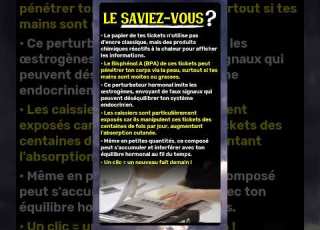 Le Papier Thermique Des Tickets De Caisse Contient Un Perturbateur Hormonal