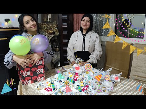 روتين يوم وقفة عيد الفطر وتوزيعات حلويات العيد روتين يوم وقفة عيد الفطر وتوزيعات حلويات العيد