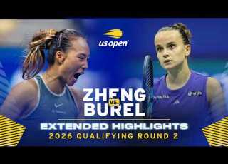  Qinwen Zheng Gegen Clara Burel Erweiterte Highlights 2026 US Open Qualifikationsrunde 2