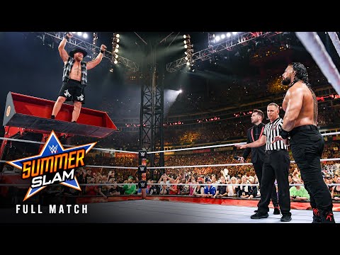 FULL MATCH Reigns Vs Lesnar Undisputed WWE Universal Title Last Man Standing Match SummerSlam