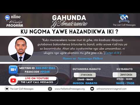 1 KU NGOMA YAWE HAZANDIKWA IKI By NIYONSENGA Philbert