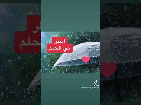 شوف معني المطر في المنام ايه