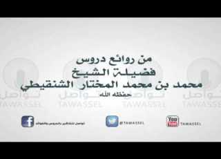 التسليم في الحج للشيخ محمد بن محمد المختار الشنقيطي حفظه الله