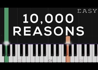 10 000 Reasons Matt Redman EASY Piano Tutorial