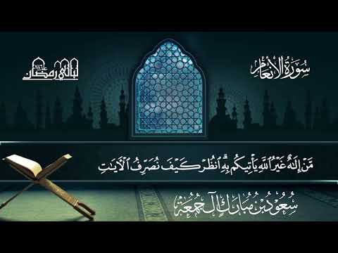 سورة الأنعام سعود بن مبارك آل جمعة المصحف المرتل من ليالي رمضان 1446هـ