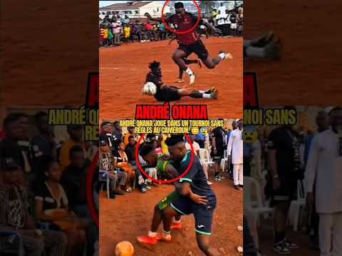 André Onana Joue Dans Un Tournoi Sans Règles Au Cameroun Ce Gars Est Un Meilleur Aattaquant