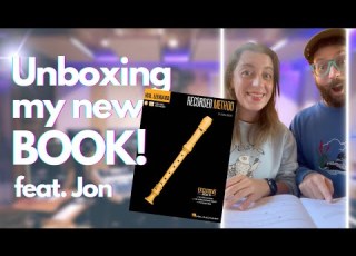 Unboxing My New Book The Hal Leonard Recorder Method