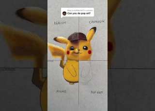  Drawing Pikachu In Different Art Styles Part 4 Pop Art Next Shorts