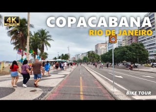  Rio De Janeiro Bike Walking Tour Copacabana Beach 4 1Km 2 5 Miles 4K