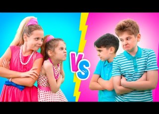 Eva And Girls Vs Boys Challenge