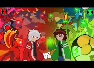 Ben 10 Vs Albedo Remake Preview Stick Nodes Pro Ben10 Ben10omniverse Ben10alienforce Ben10ua